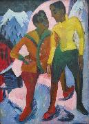 Ernst Ludwig Kirchner Two Brothers, oil painting reproduction
